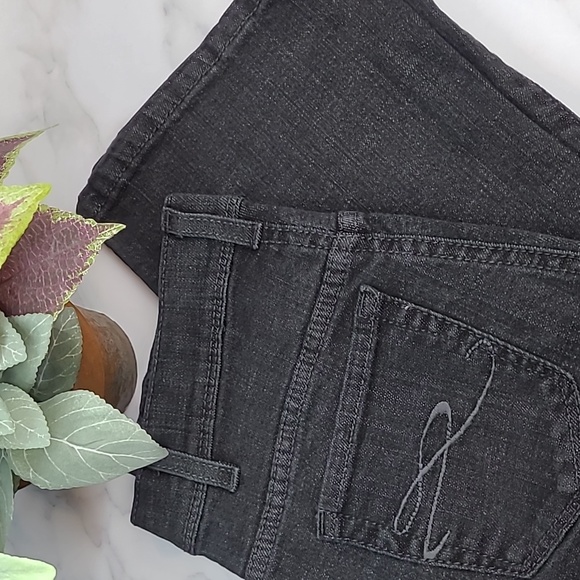 NWOT STYLE & CO BLACK TUMMY CONTROL BOOTCUT JEANS - Picture 1 of 16